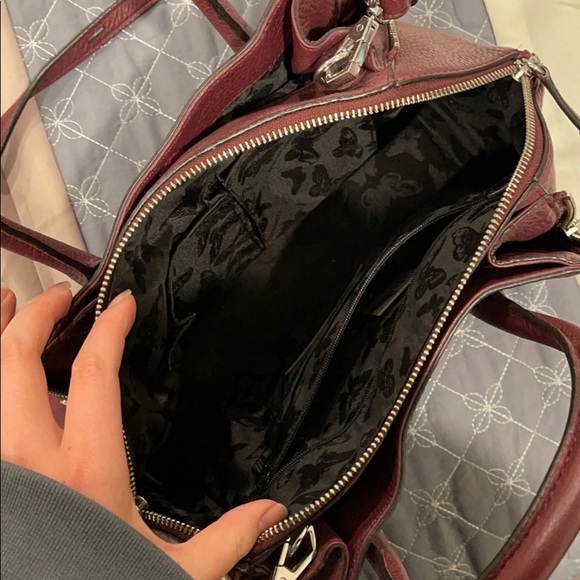 Rebecca minkoff perry satchel in maroon - Picture 4 of 5